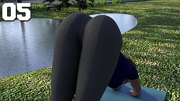 Cô Nữ Sinh Latinh Uốn Éo Trong Buổi Tập Yoga Nóng Bỏng